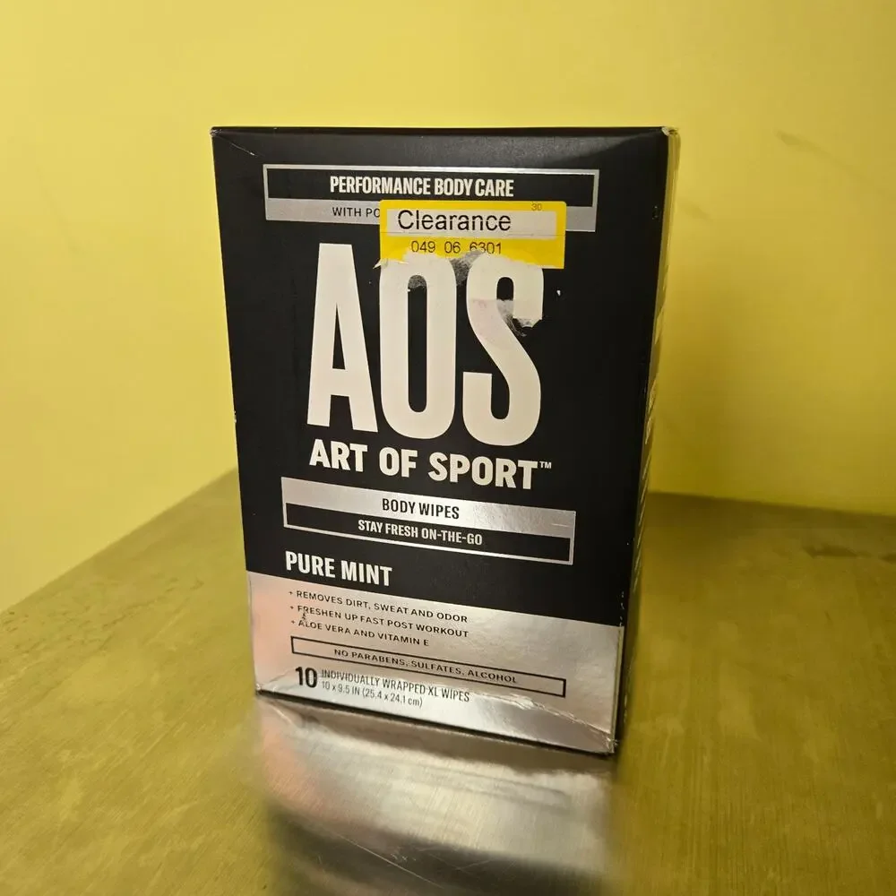 Art of‎ sport body wipes. Pure mint